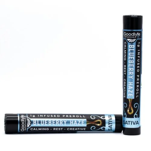 ezgif-7984879c89e397af-e9a643c0-c79e-49a4-925d-1ce703dbba4e Blueberry Haze Infused 1g Preroll - Sativa | Goodlyfe